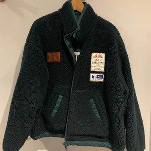 ADER error Reversible Black Fleece Jacket
